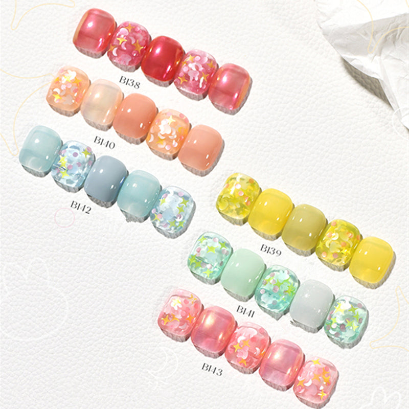 KellyKessa 15ml Cute Rabbit Sequins Glitter Gel Polish T3508