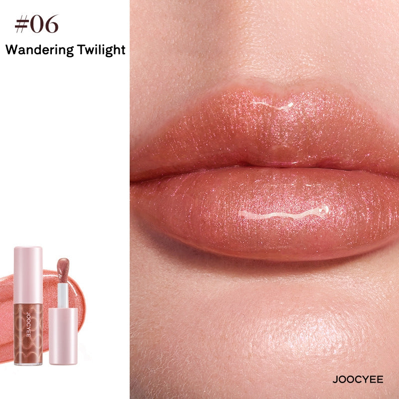 JOOCYEE Cat Eye Diamond Shimmer Glossy Mirror Lip Gloss T5516