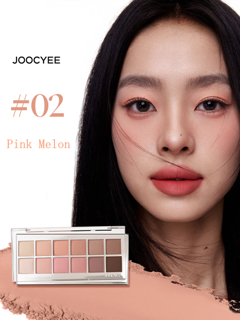 JOOCYEE 12 Shades Matte Pearlescent Eyeshadow Palette T3866