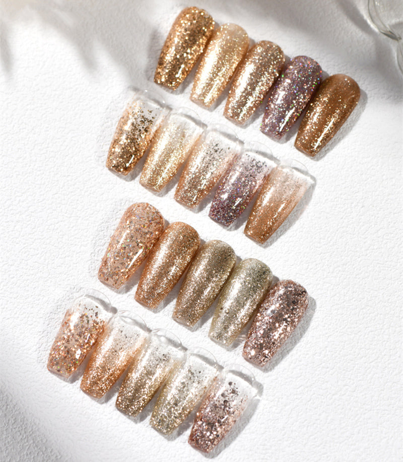 KellyKessa 15ml Professional Champagne Series Glitter Gel Polish T3500