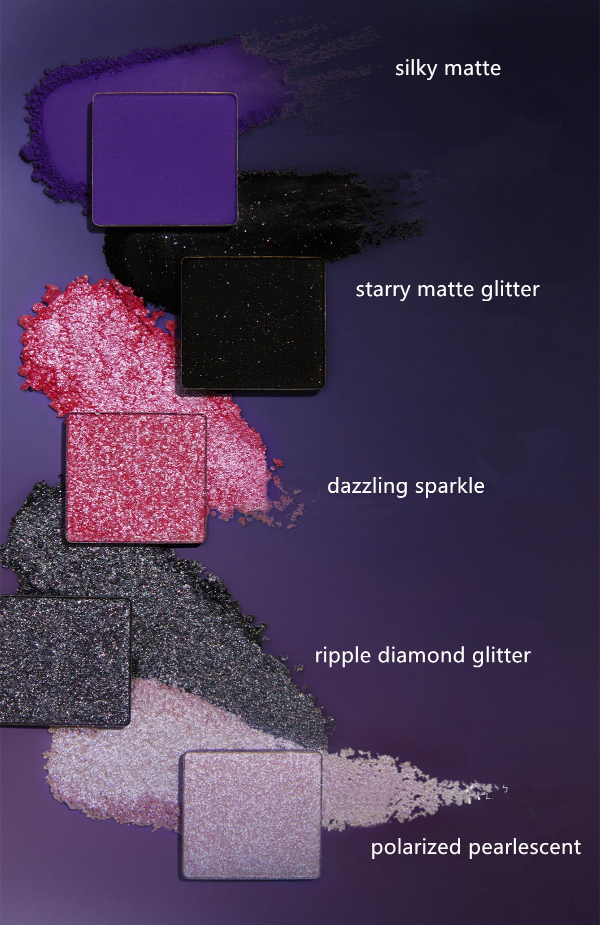 HUAXU Wonderful World 8-Color Eyeshadow Palette T3849