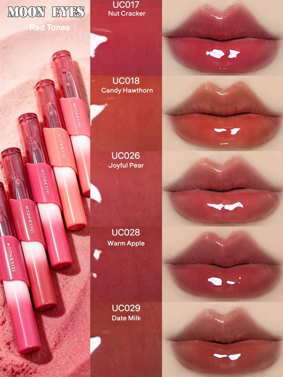 MOONEYES Color Diary Collection Matte & Glossy Double-head Lip Glaze T6028