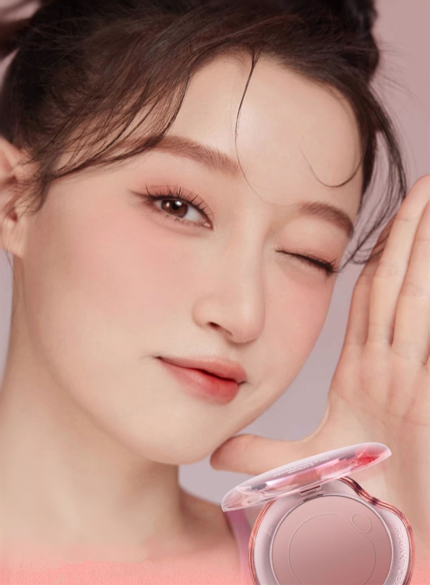 ROMANTIC BEAUTY Pink Bubbles Gradient Blusher Cream T3826