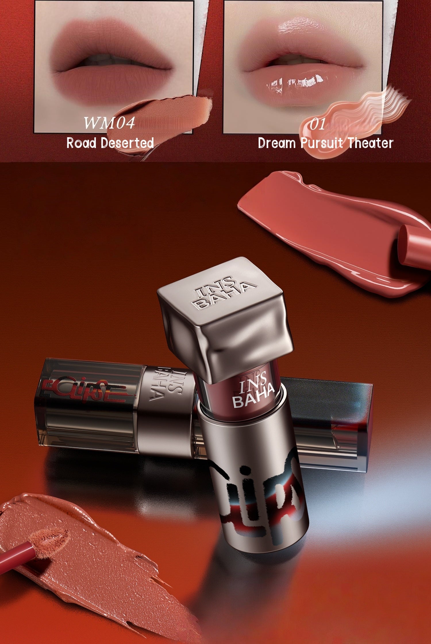 INSBAHA Halloween Lunar Eclipse Collection Lipstick & Eyeshadow & Blusher T5278