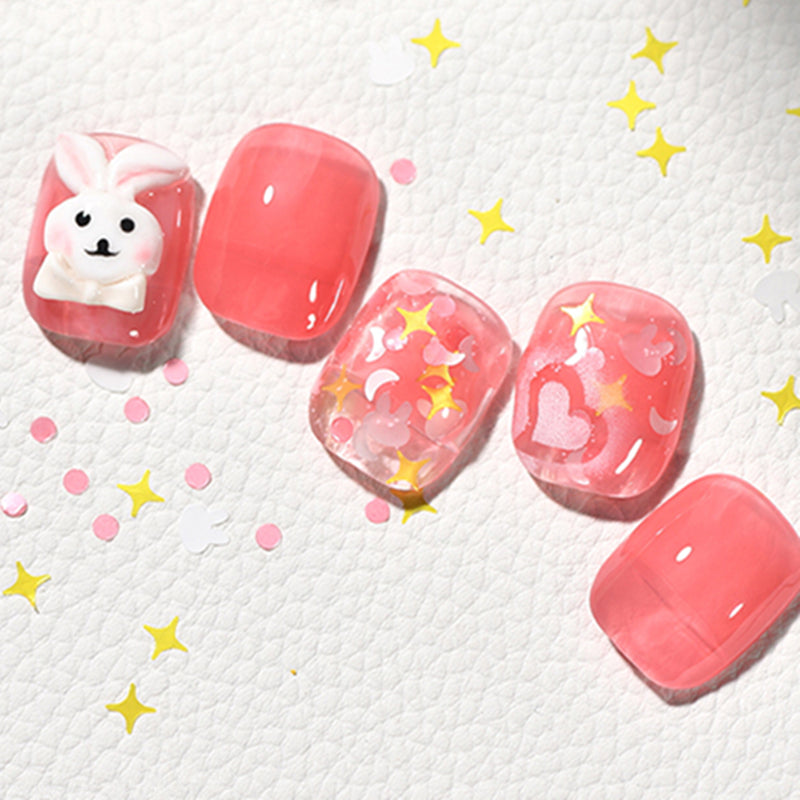 KellyKessa 15ml Cute Rabbit Sequins Glitter Gel Polish T3508