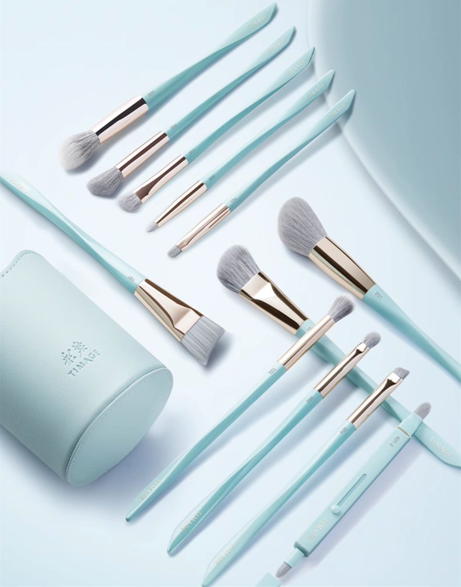 TIMAGE Professional Contouring Brush 2 Pcs Set T3335
