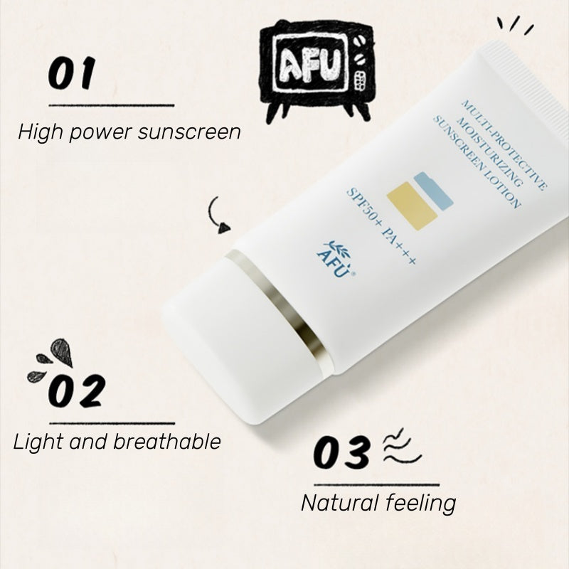 AFU Multi-protective Moisturizing Sunscreen Lotion SPF50+ PA+++ T4522