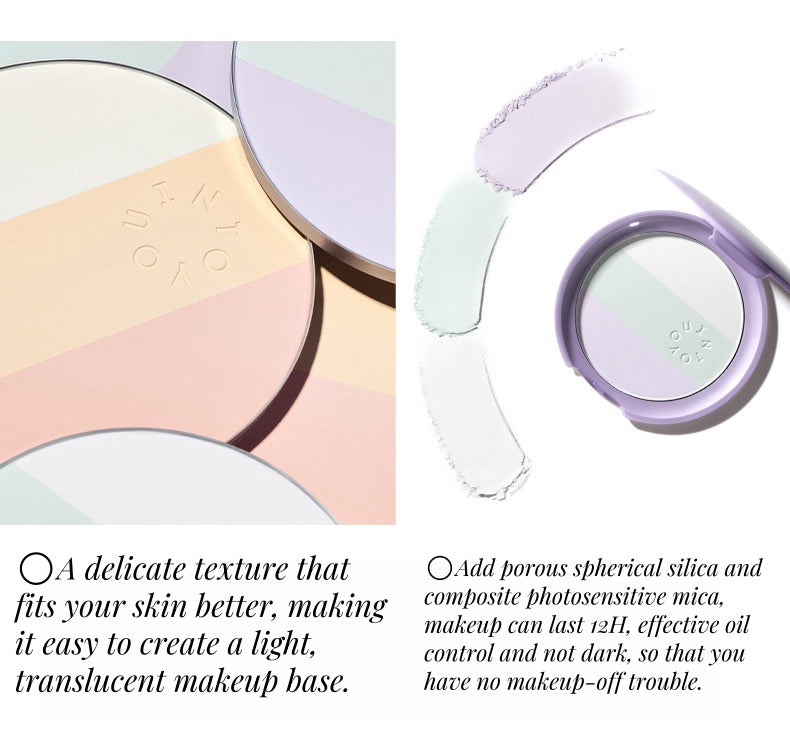 INTO YOU Three-color Oil control & Brighten Silky Pressed Powder T4357