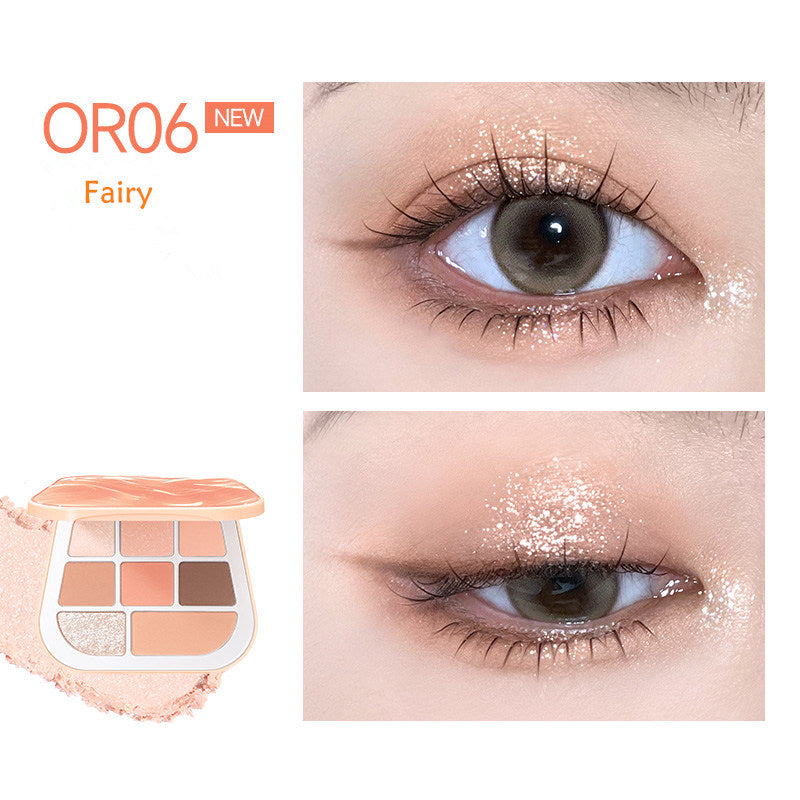 FOCALLURE 8-Color Pearlescent Chameleon Eyeshadow Palette T4304