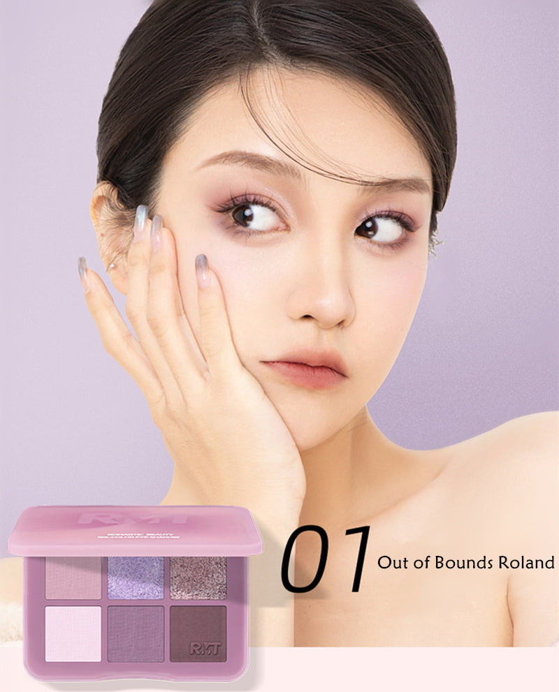 ROMANTIC BEAUTY Inflorescence 6 Color Eyeshadow Palette T3885