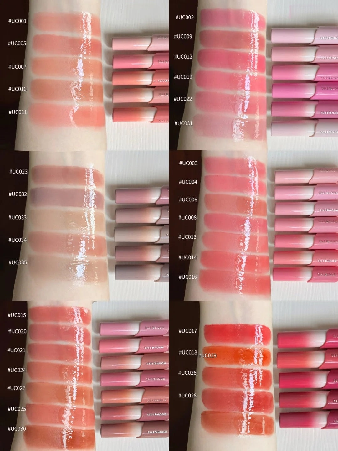 MOONEYES Color Diary Collection Matte & Glossy Double-head Lip Glaze T6028