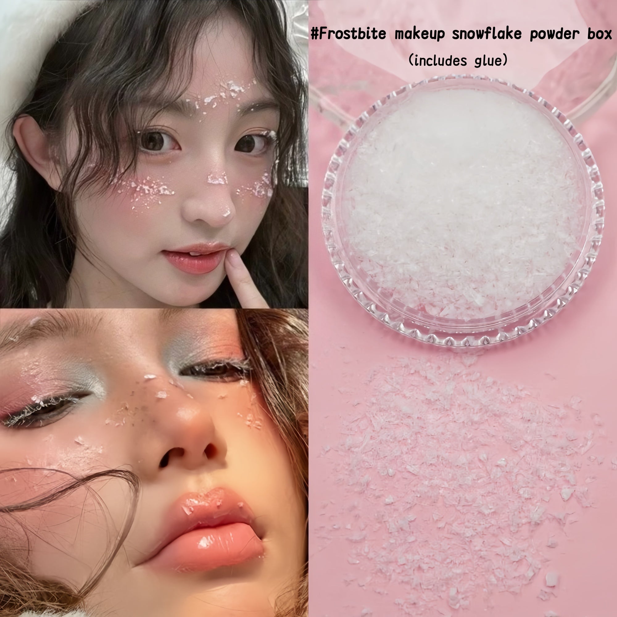 AmazingGirl Glittery Sequin Pearl Butterfly Face Makeup Stickers T5907