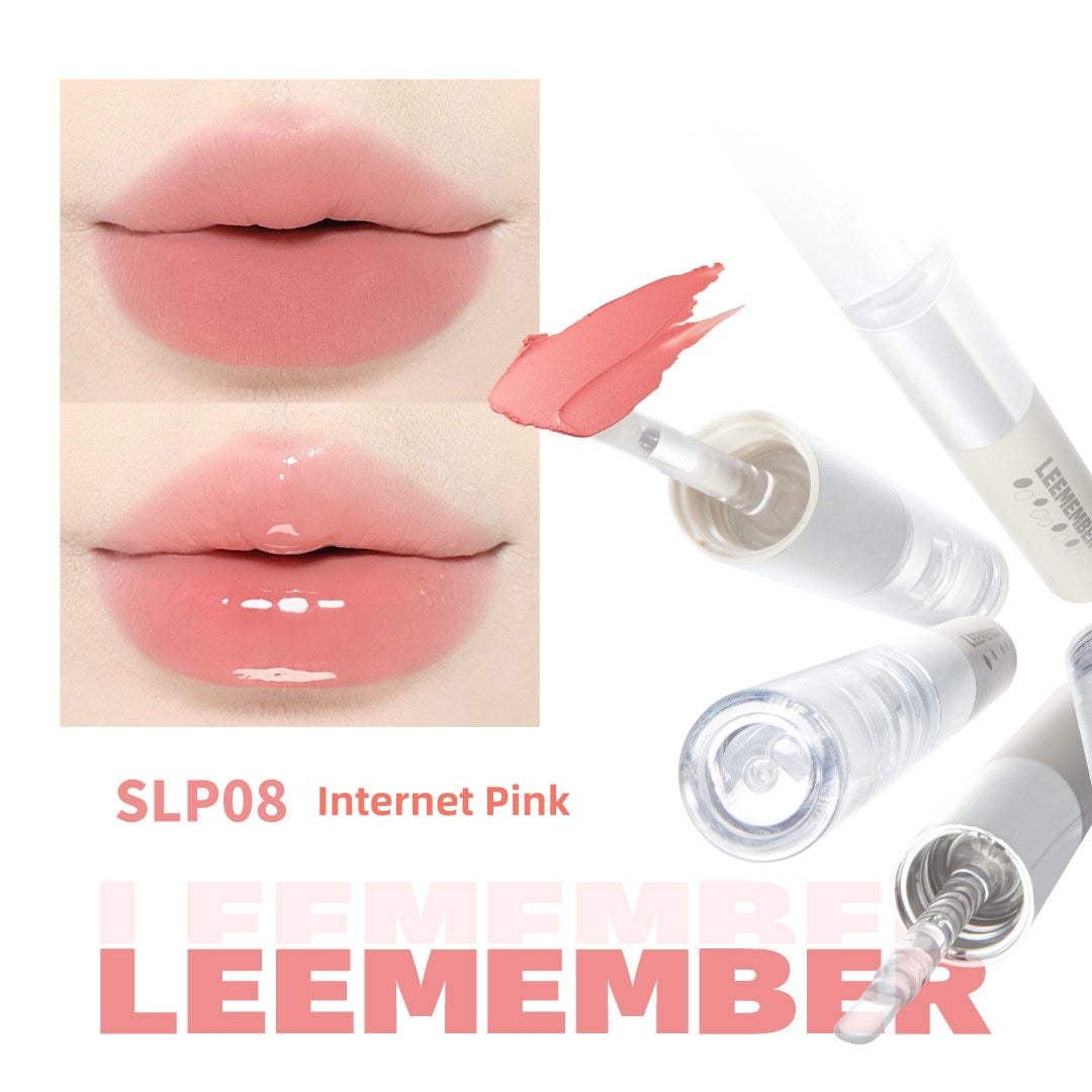 LEEMEMBER Doule-head Moist Matte & Mirror Lip Glaze T4311