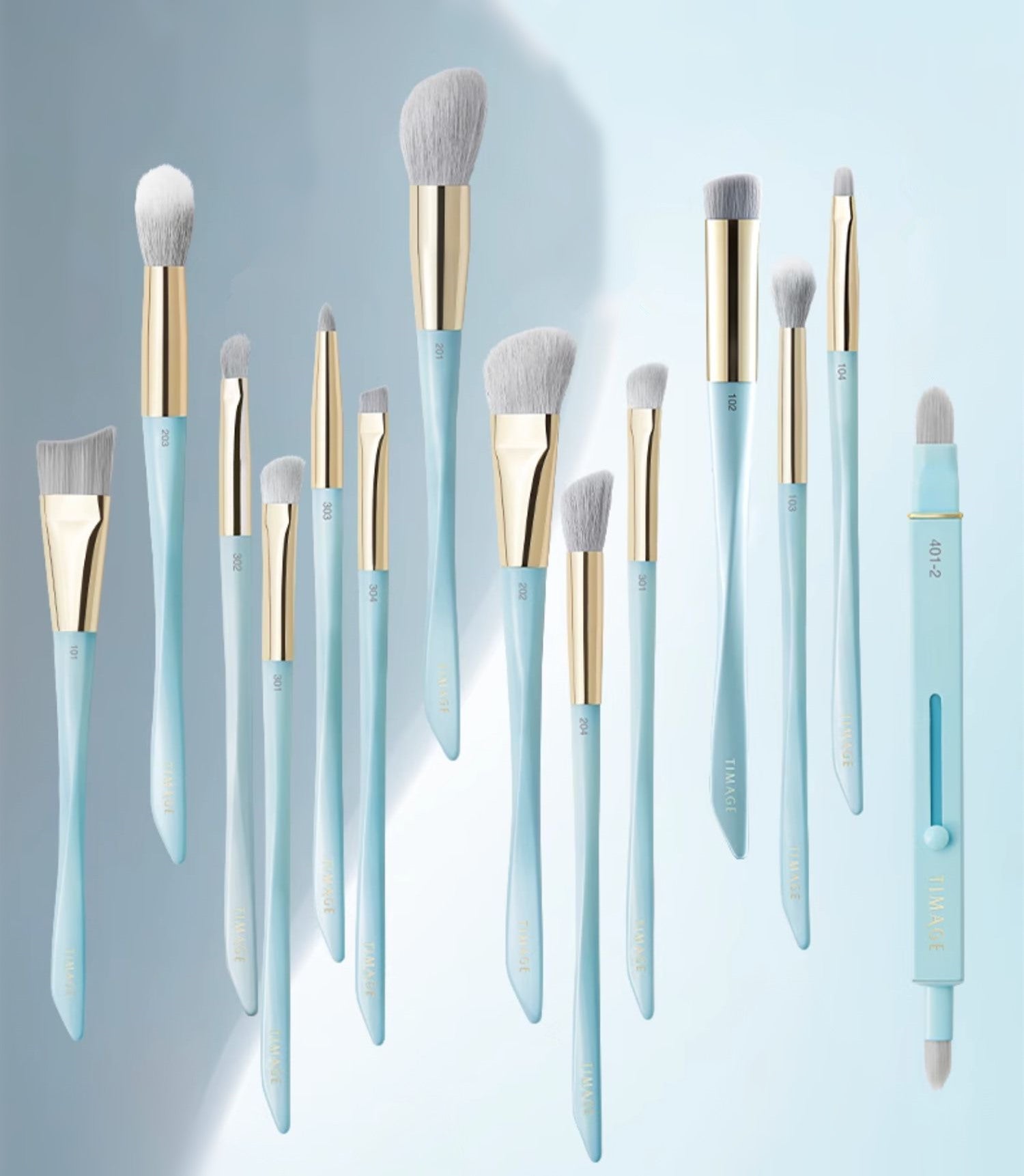 TIMAGE Professional Contouring Brush 2 Pcs Set T3335