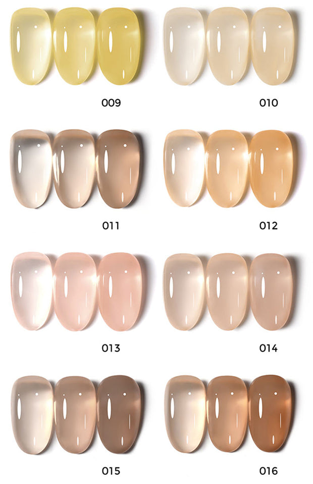 KellyKessa 15ml Luxury Crown Series Ice Crystal Nude Gel Polish T3504