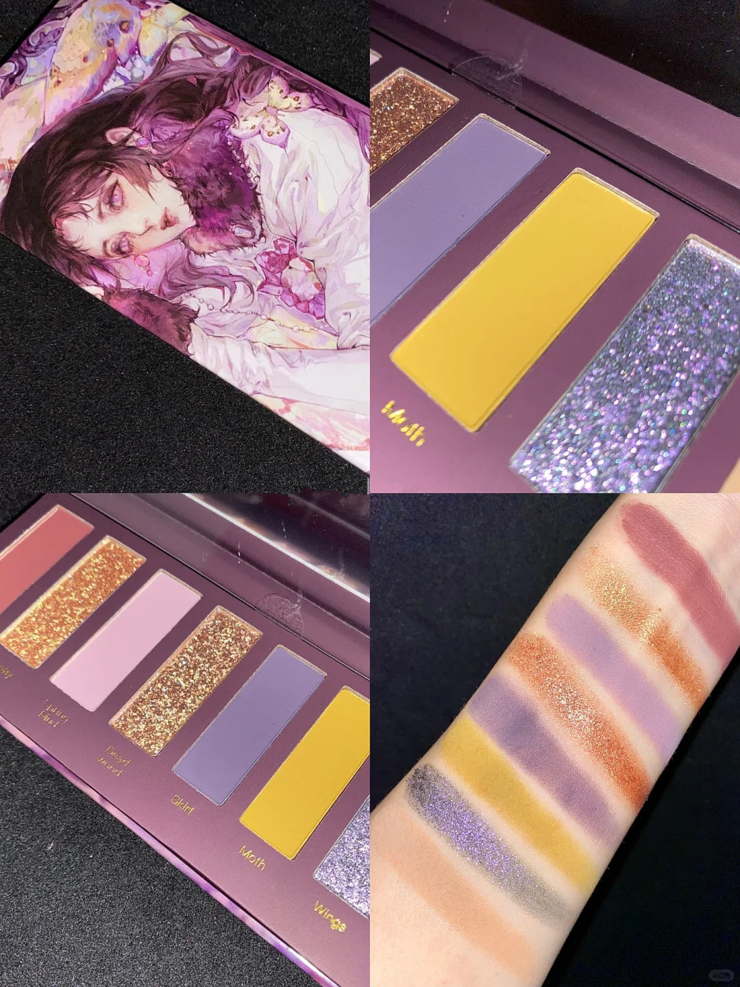 Narimi Purple Dead Wood 8-Color Eyeshadow Palette (5.0) T3945