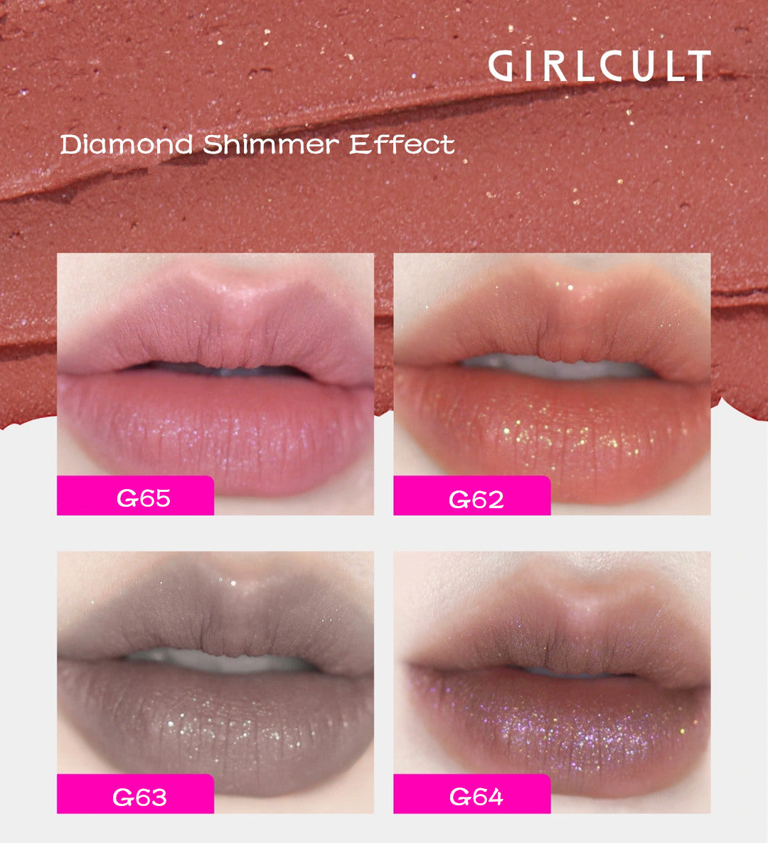 Girlcult Love Talk Series Shimmer & Matte Velvet Lip Glaze T3110