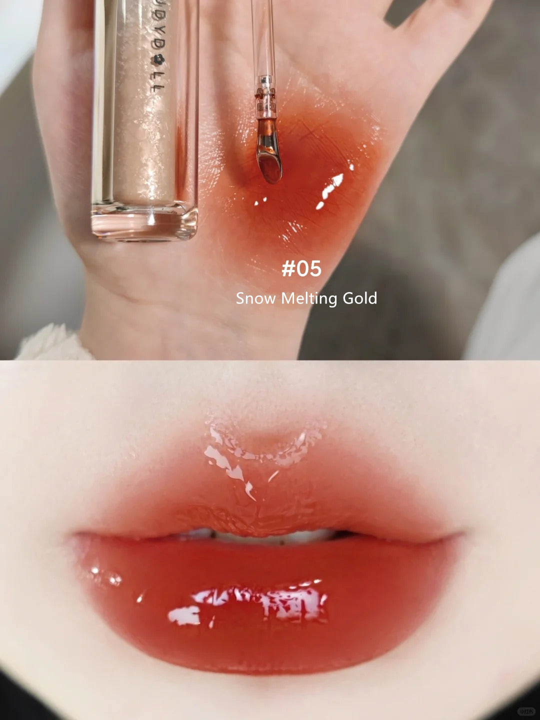 JUDYDOLL Glossy Watery Ice Iron Mirror Lip Gloss T3472