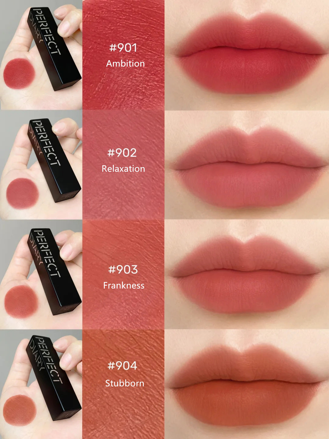 Perfect Diary Bionic Film Essence Silky Matte Lipstick T3867