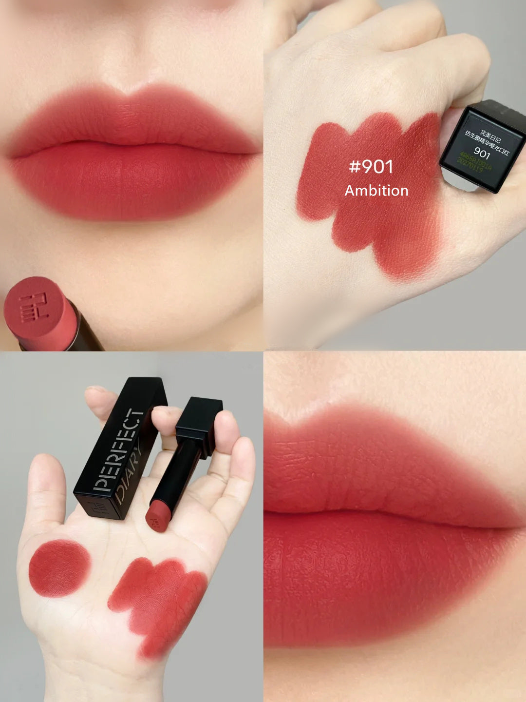 Perfect Diary Bionic Film Essence Silky Matte Lipstick T3867