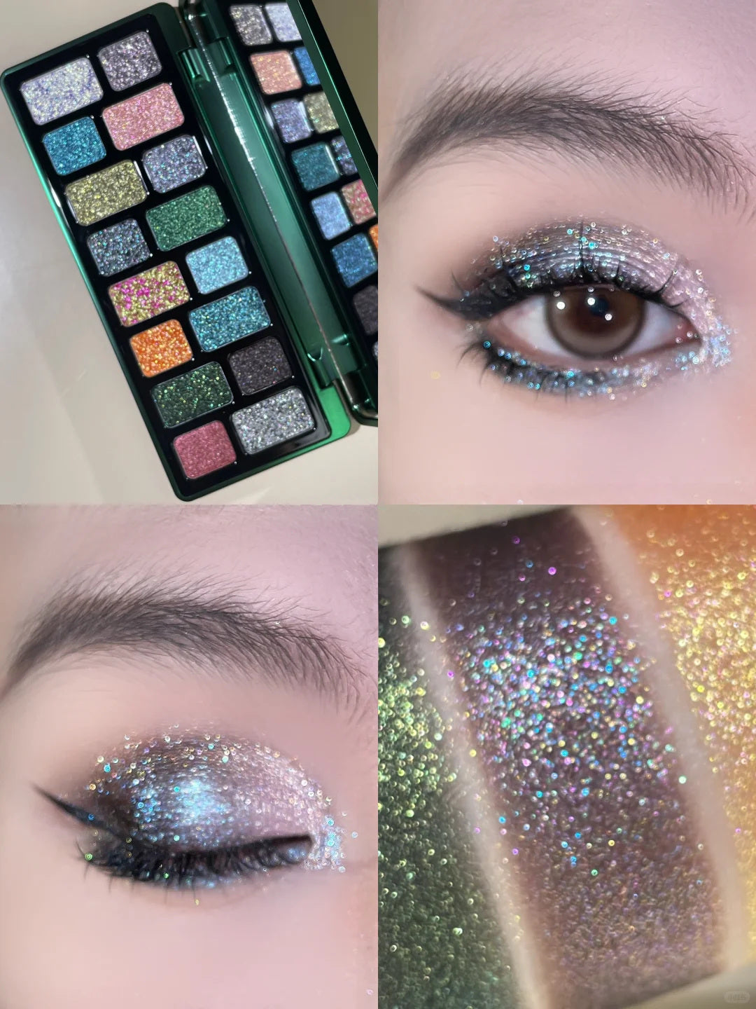 QianYan Cosmic Mind 16-Color Holographic Eyeshadow Palette T3871