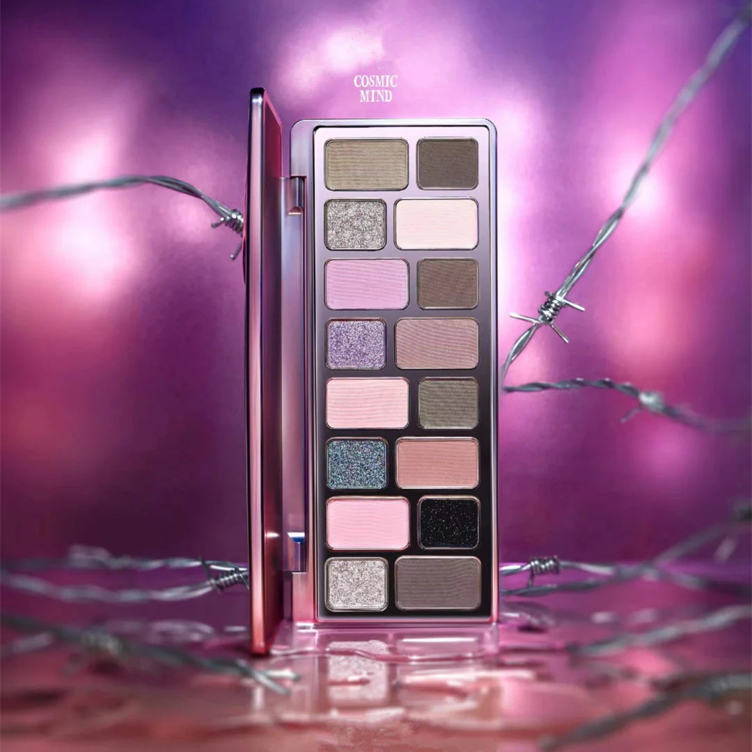 QianYan Cosmic Mind 16-Color Holographic Eyeshadow Palette T3871