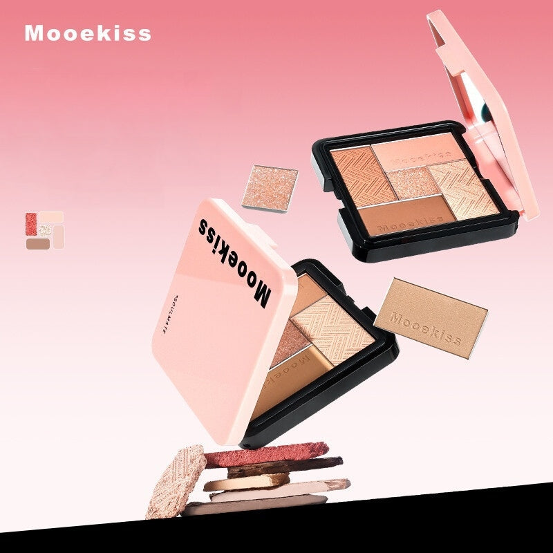 Mooekiss Soulmate Mat &amp; Perlemors Øjenskyggepalette T4567