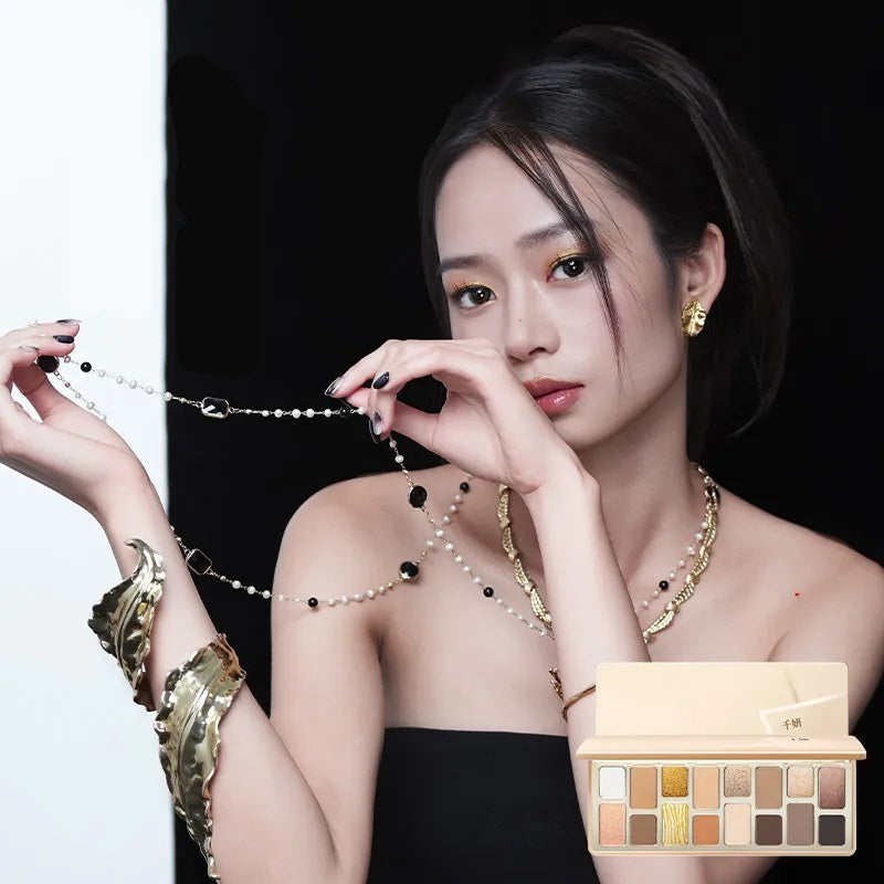 QianYan Runaway Princess 16-Color Eyeshadow Palette T4131