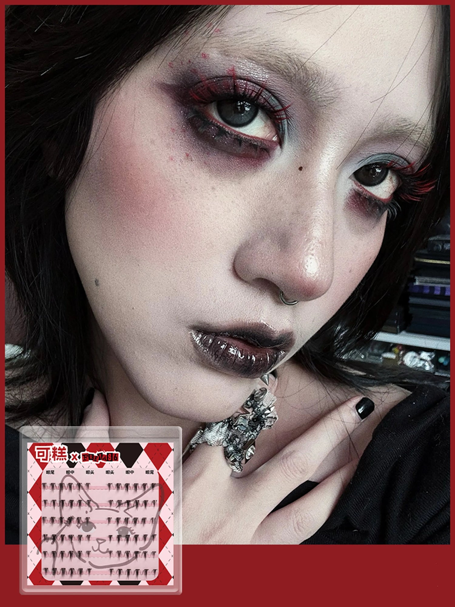 Gaoashes X freya86 Tykke Falske Øjenvipper LF22 Monster Touch T4165