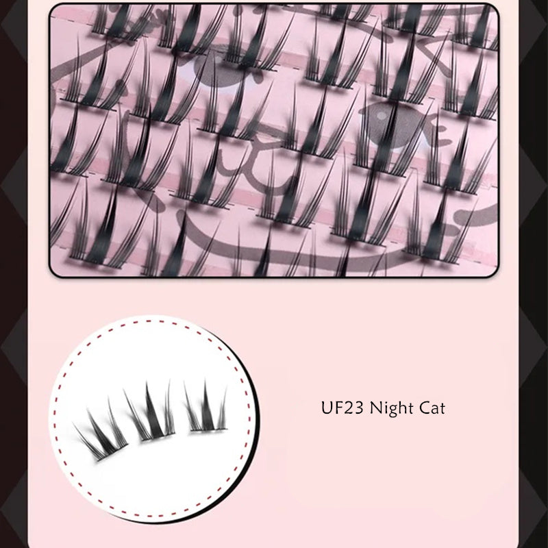 Gaoashes X freya86 Cat's Paw False Eyelashes UF23 Night Cat T4166