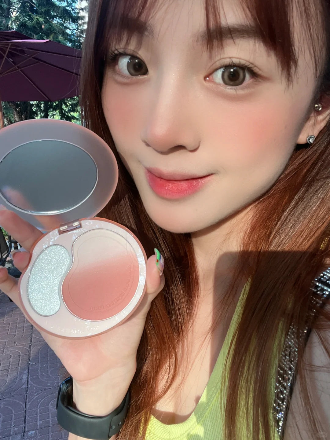 ROMANTIC BEAUTY Sweet Gradient Blusher & Highlighter Makeup Palette T3827