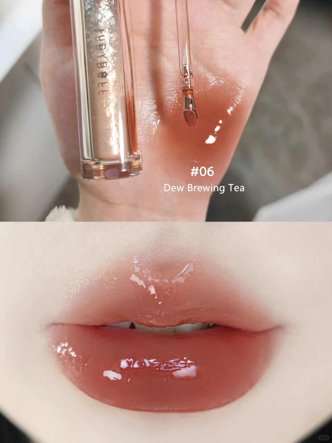 JUDYDOLL Glossy Watery Ice Iron Mirror Lip Gloss T3472
