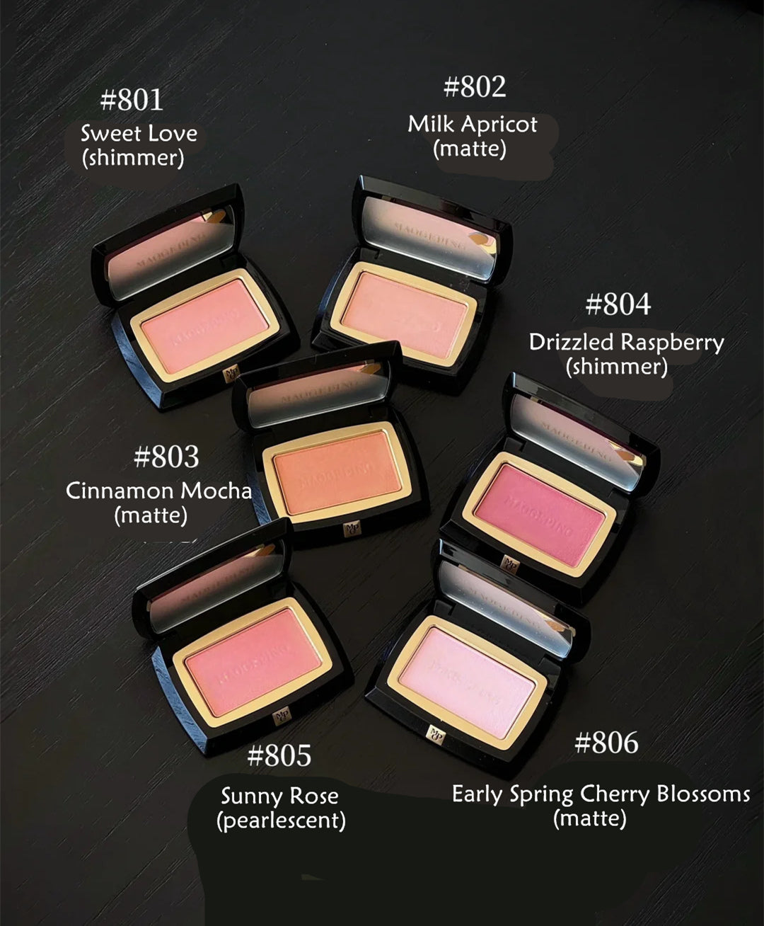 MAOGEPING Soft Yarn Magic Natural Long-lasting Makeup Blusher T2991