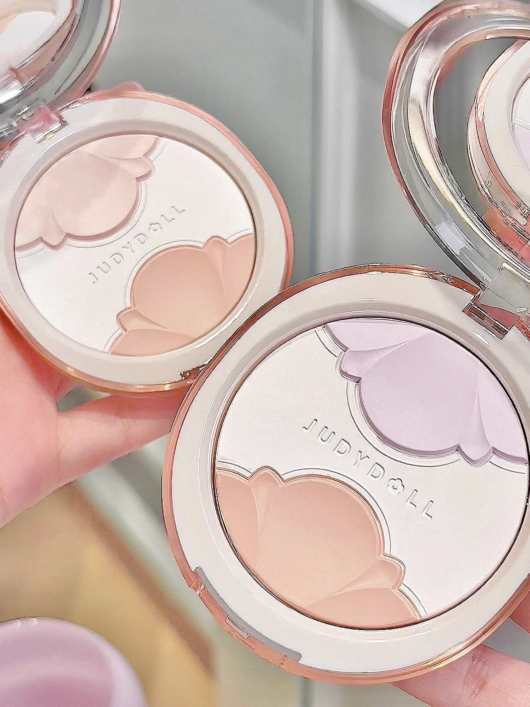 JUDYDOLL Glamorous Glaze Series 3-Color Matte Pressed Powder T3966