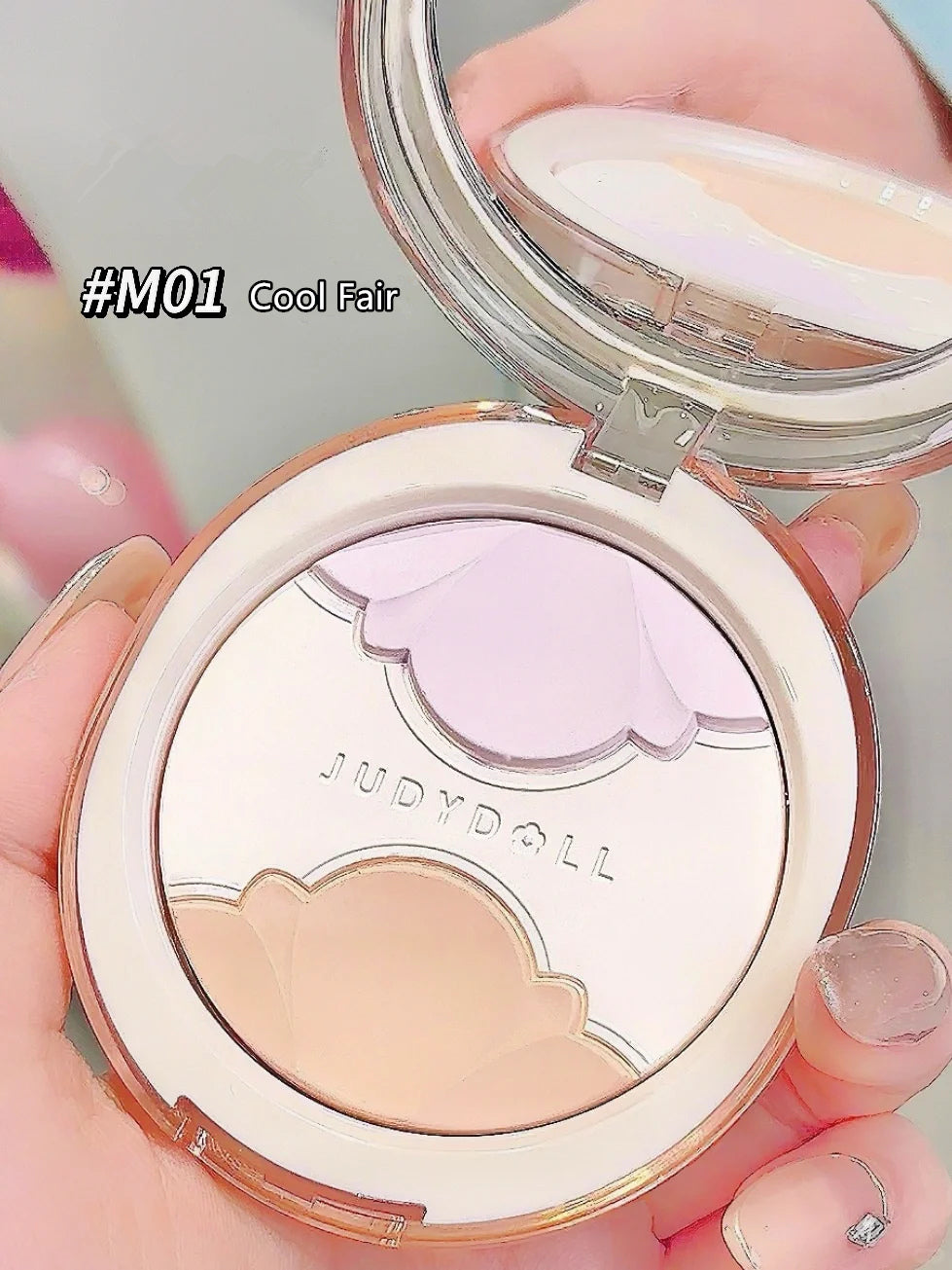 JUDYDOLL Glamorous Glaze Series 3-Color Matte Pressed Powder T3966