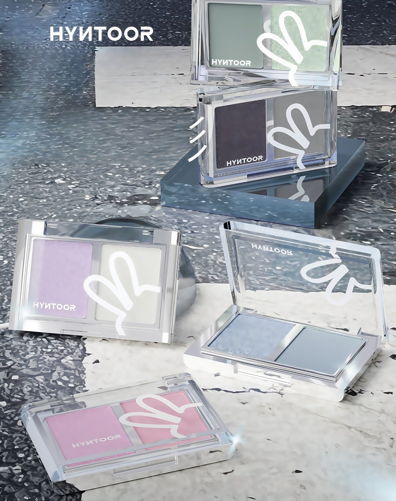 HYNTOOR Cooling Collection Matte & Pearlescent Eyeshadow Palette T4560