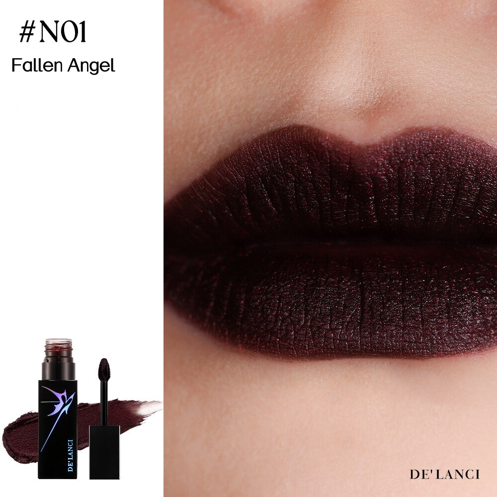 DE'LANCI Otherworldly Gothic Airy Matte Lip Mud & Mirror Lip Gloss T5432