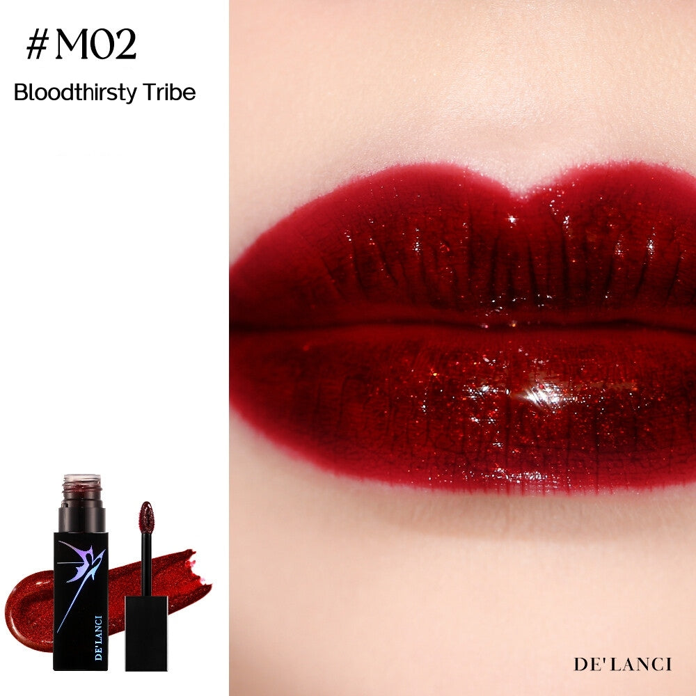 DE'LANCI Otherworldly Gothic Airy Matte Lip Mud & Mirror Lip Gloss T5432