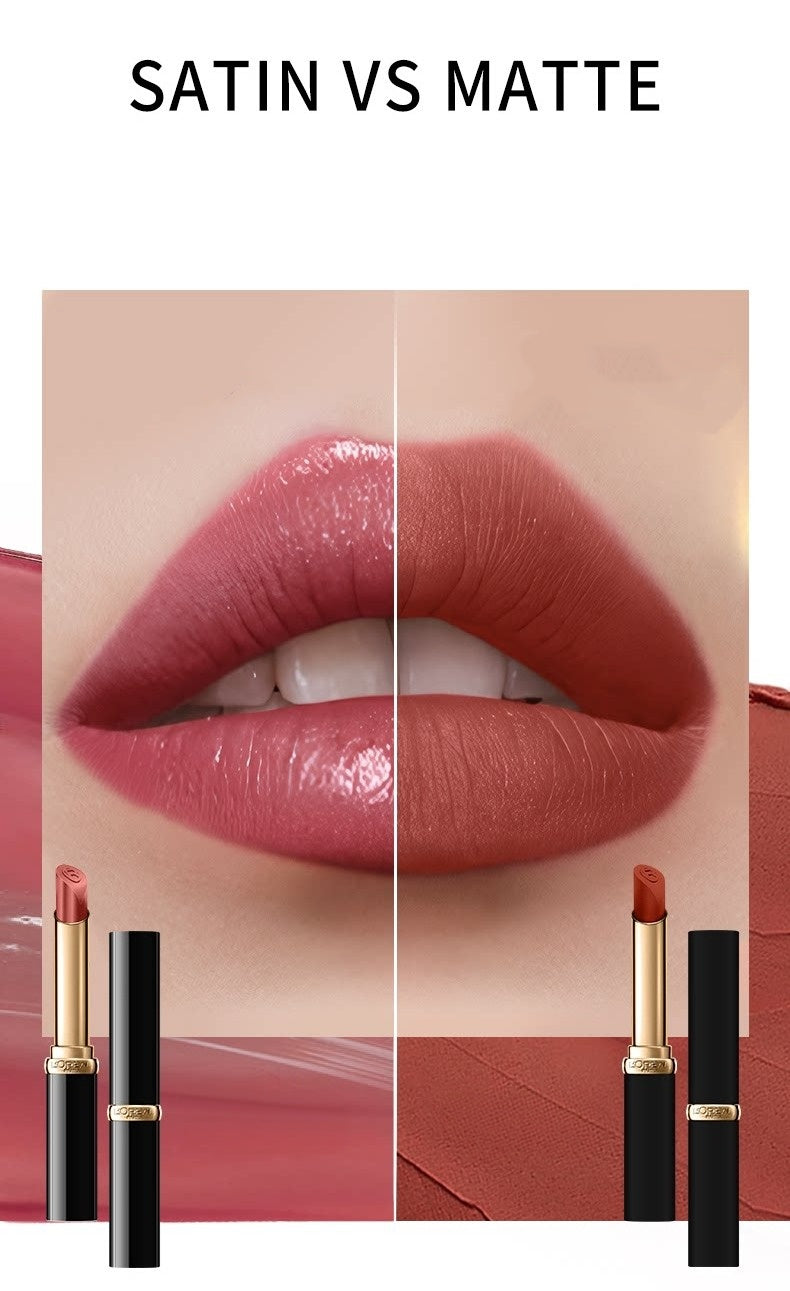 L'Oreal Glossy & Matte Black Tube Lipstick T6032