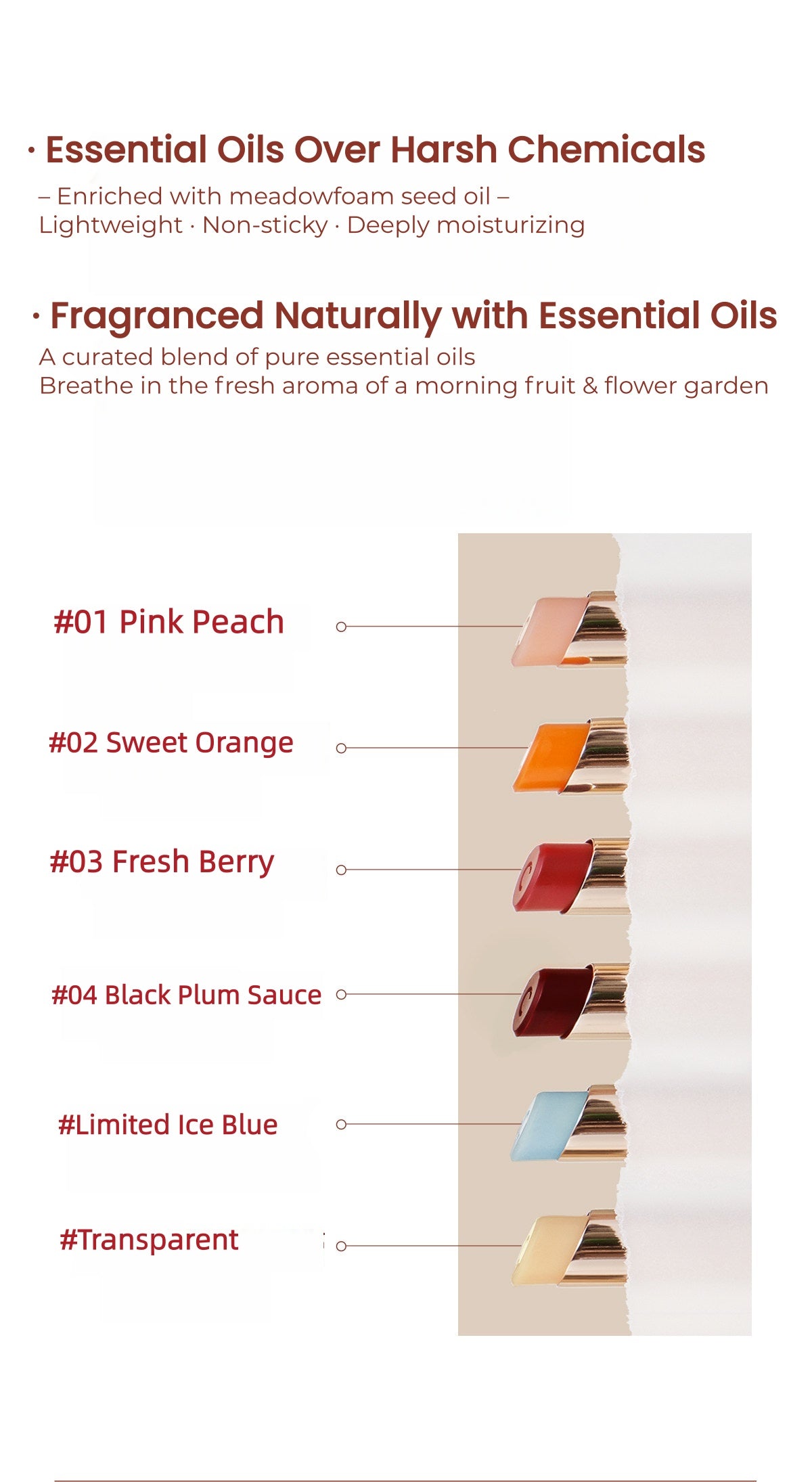 CAREMILLE Color-changing Glossy Moist Lip Balm T5686