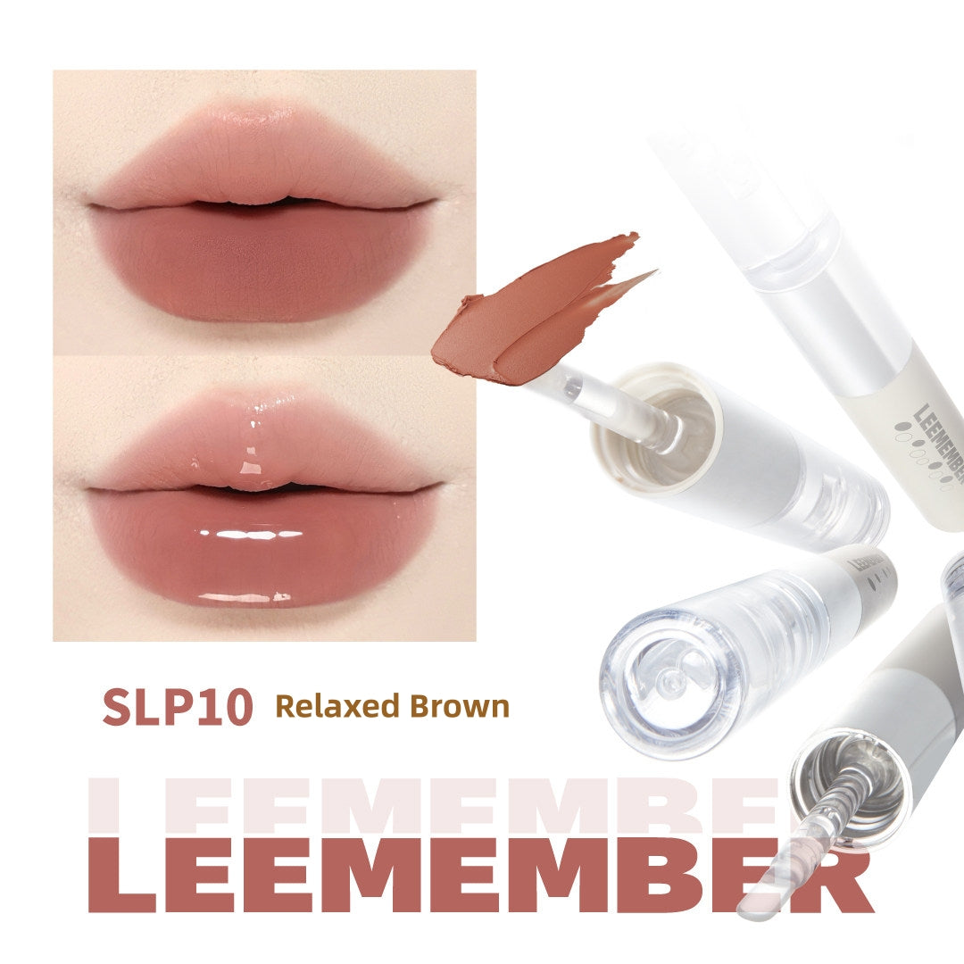 LEEMEMBER Doule-head Moist Matte & Mirror Lip Glaze T4311