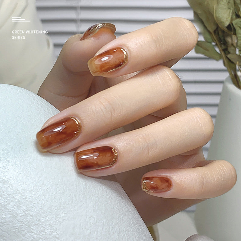 KaSi 15ml Long Lasting Amber Collection Ice Transparent Gel Polish T4047