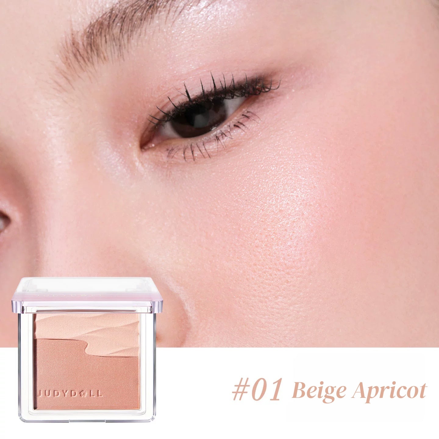 JUDYDOLL Satin Glow Double-color Blush T5845