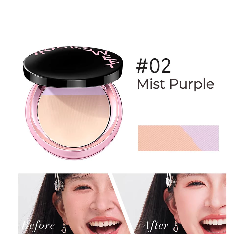 ROCK SWEET Long-wear Oil-control 2-color Pressed Powder T5548