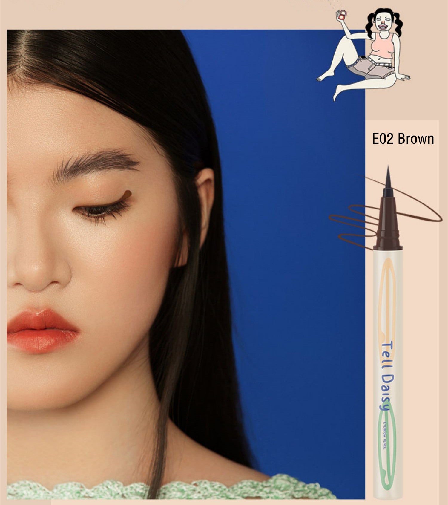 TellDaisy Waterproof Smooth Ultra-fine Quick-drying Eyeliner Pen T3724