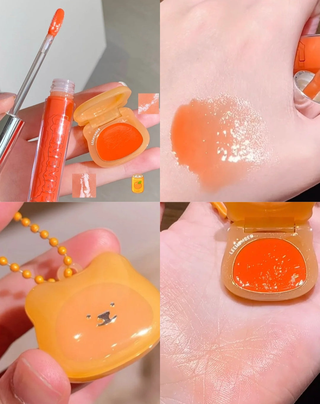 LEEMEMBER Fruit Punch Collection Blusher & Highlighter & Lip Gloss T5001