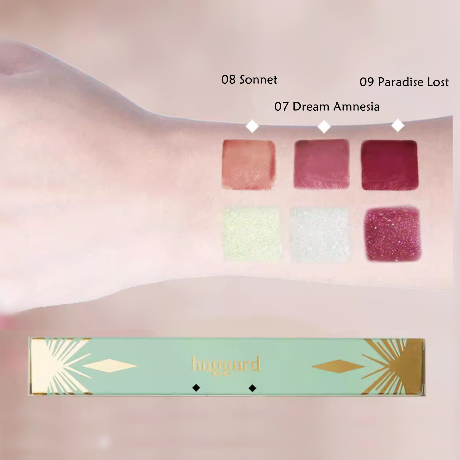 HAGGARD Scepter Series Shimmer Matte & Mirror Lip Glaze T4116