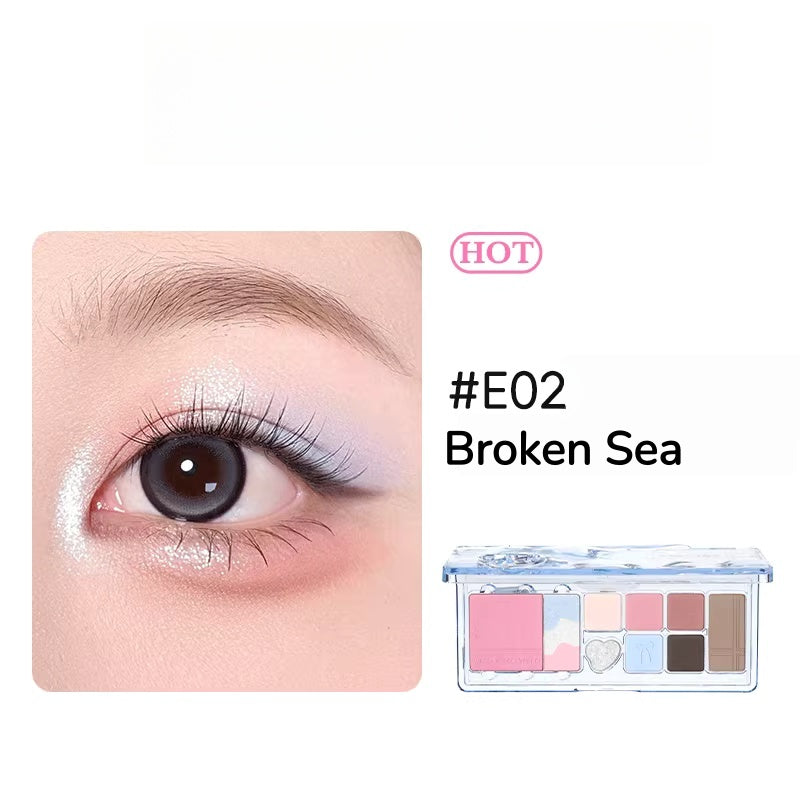 VEECCI Long-wear 9-color Multi-functional Eyeshadow Palette T5511