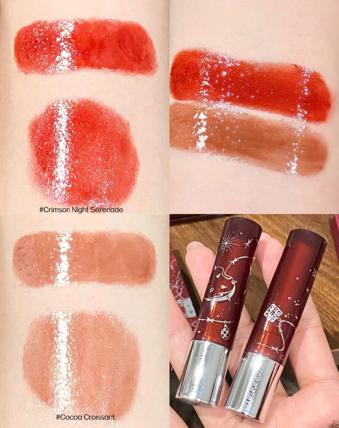 QianYan Christmas Starlight Wishes Collection Eyeshadow & Lipstick & Blusher T5436