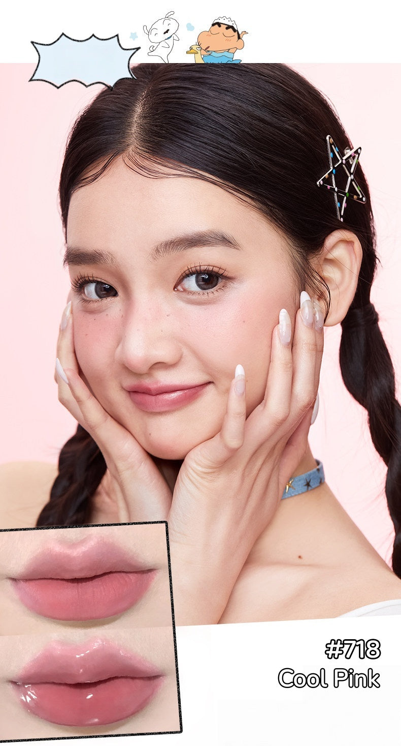 JILL LEEN X Crayon Shin-chan Collection Matte & Glossy Double-head Lip Glaze T5607